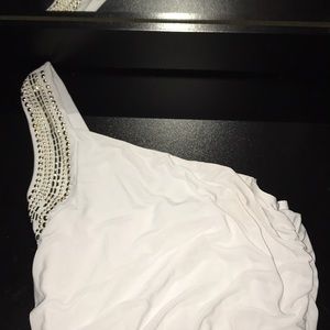 White one shoulder dress